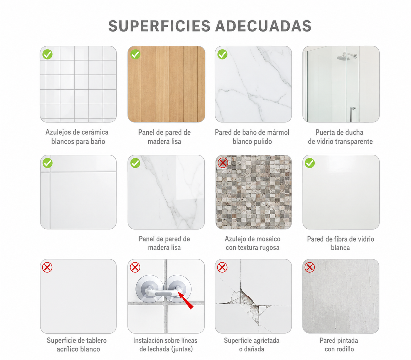Agarre Seguro para la Regadera