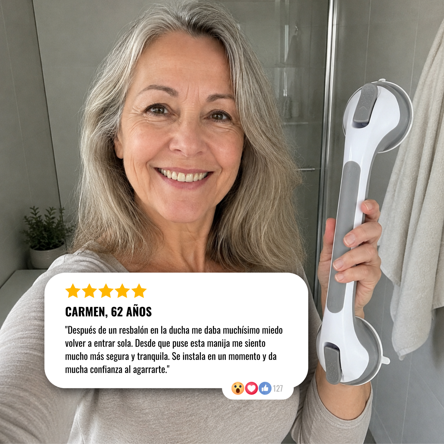 Agarre Seguro para la Regadera