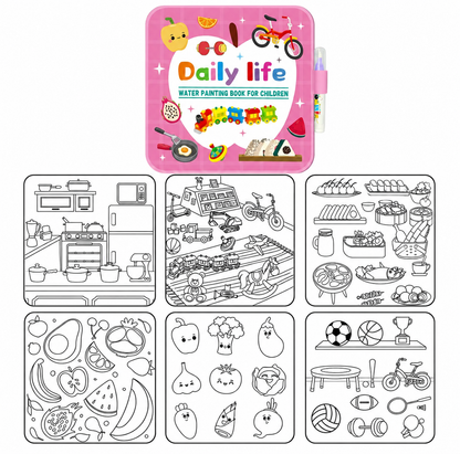 Libro de colorear con agua para niños