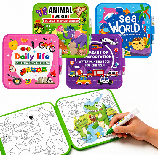 Libro de colorear con agua para niños