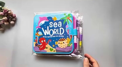 Libro de colorear con agua para niños